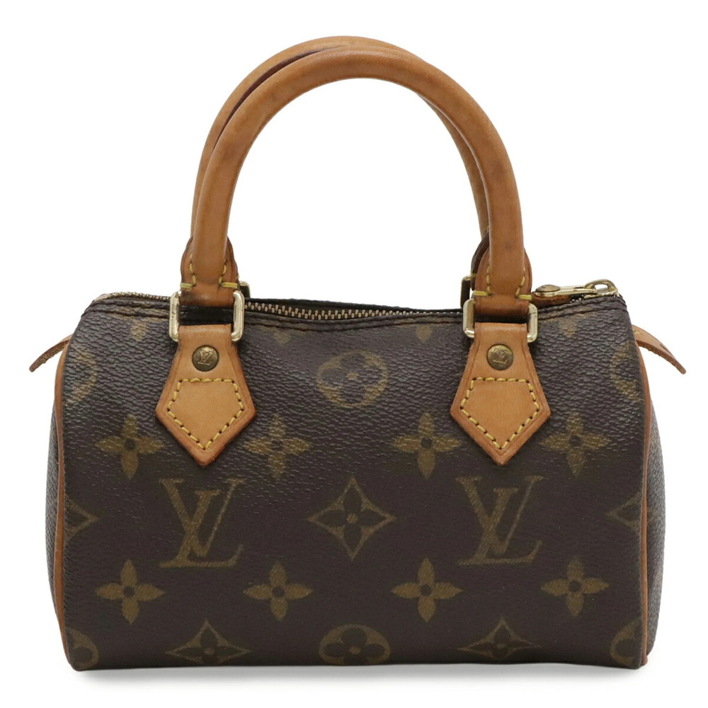 LOUIS VUITTON Brown Monogram Mini Speedy Pouch